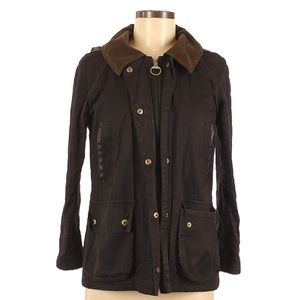 Barbour jacket with hood